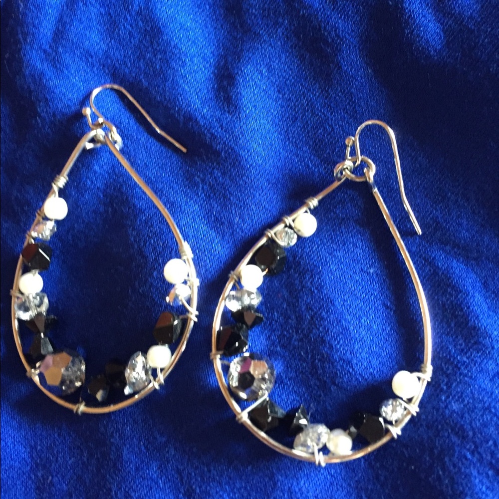 White House Black Market Chandelier Earrings